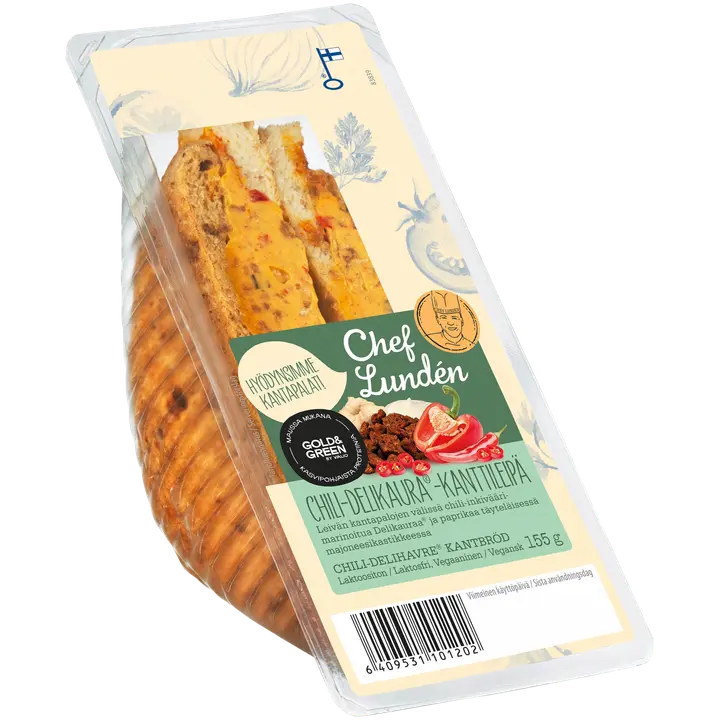 Chef Lundén Chili-Delikaura® -kanttikolmioleipä 155 g