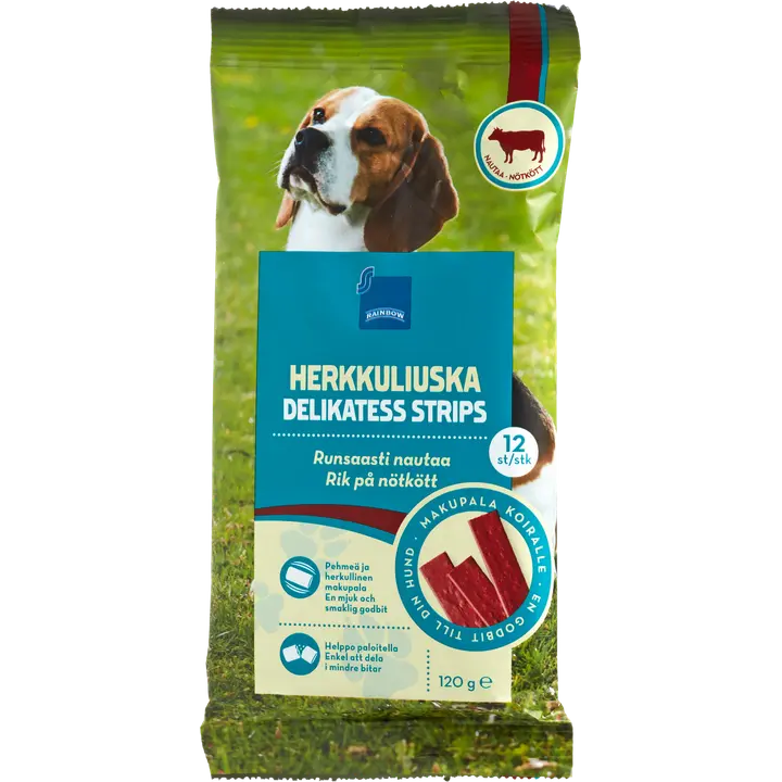 Rainbow 120g/ 12 kpl Herkkuliuska koirille