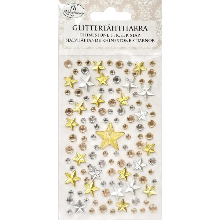 J.K. Primeco Glittertähtitarra kulta/hopea