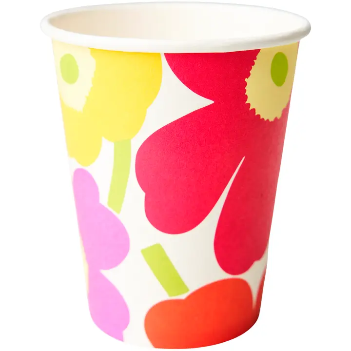 Kuumakuppi 250ml 20x20kpl Marimekko Mini unikko pinkkikeltainen FSC