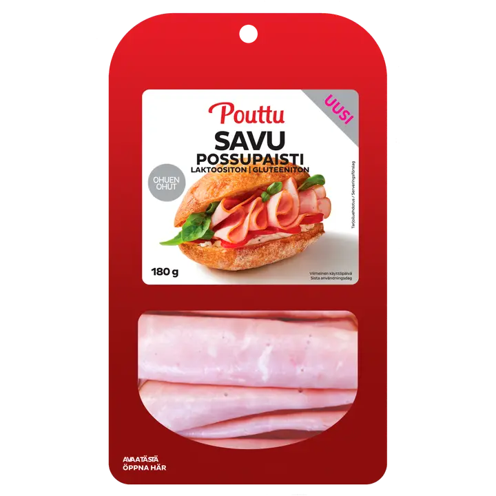 Pouttu Ohuen Ohut Savu Possupaisti 180g