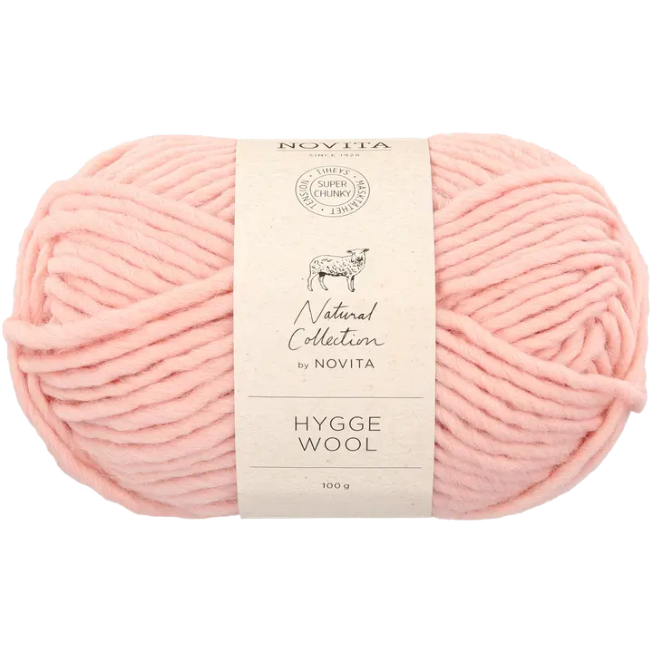 Novita Hygge Wool 100g, 504 ruusuvesi