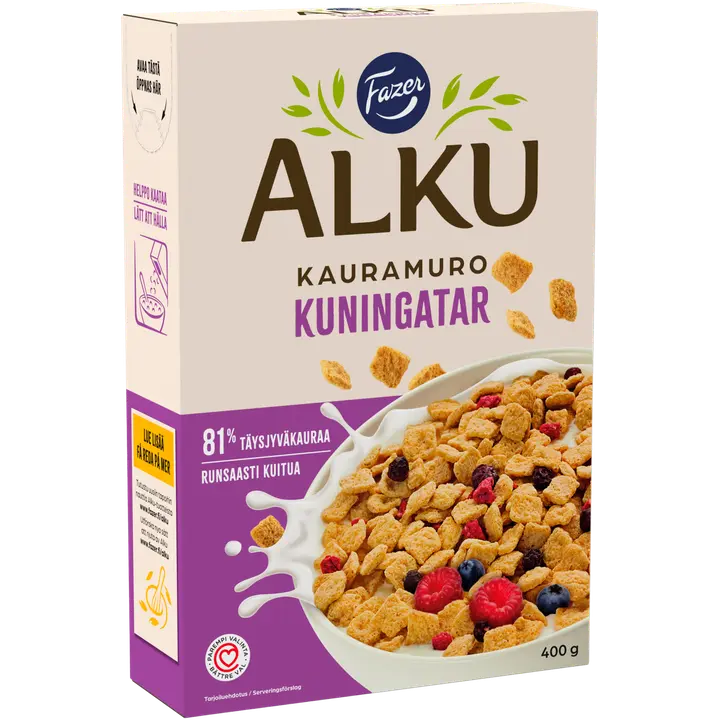 Fazer Alku Kuningatar kauramuro 400 g