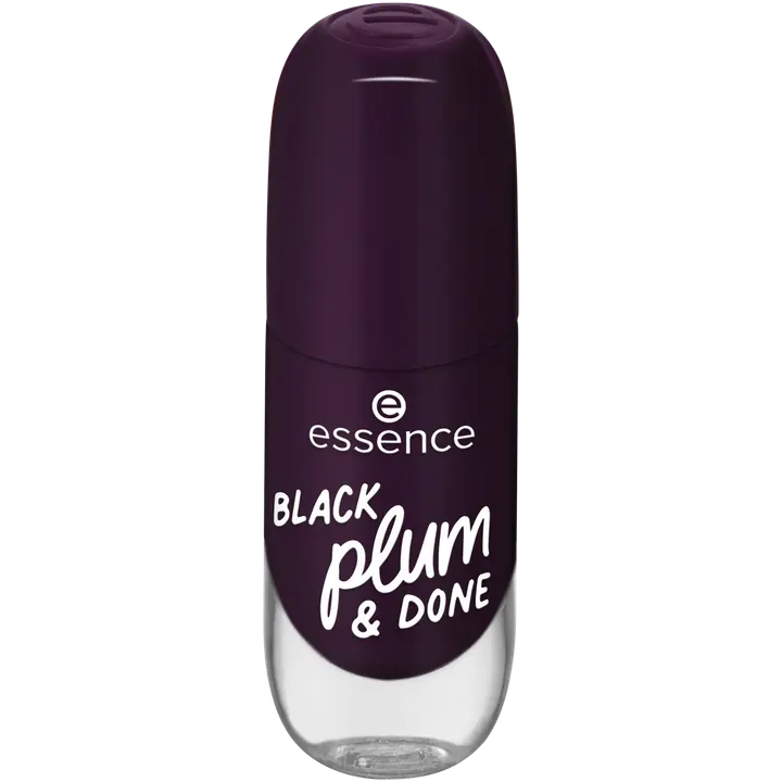 essence gel nail colour 84 BLACK plum & DONE 8 ml