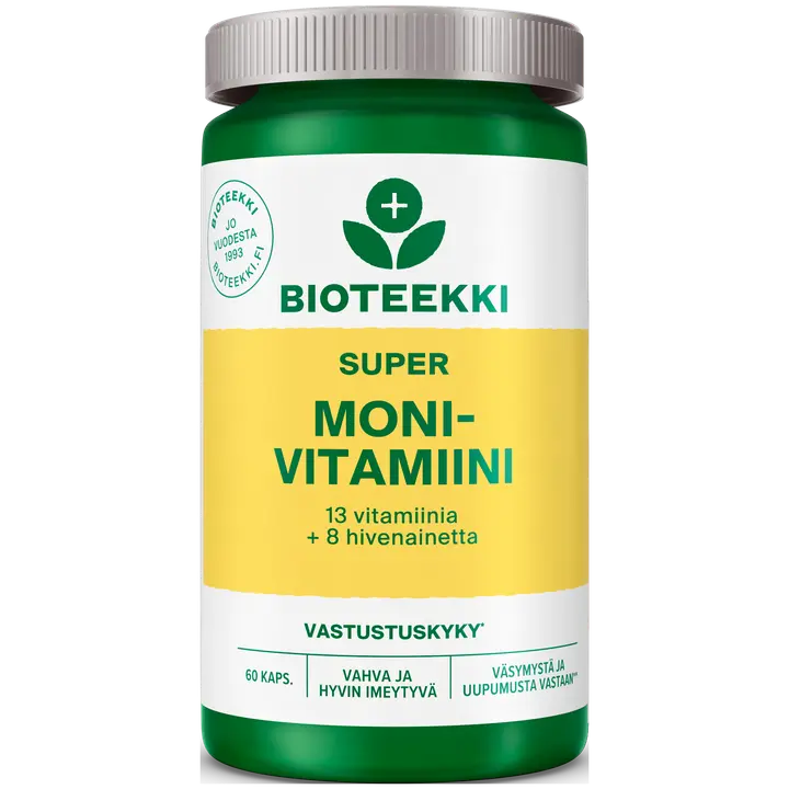 Bioteekki Super Monivitamiini ravintolisä 60 kaps.