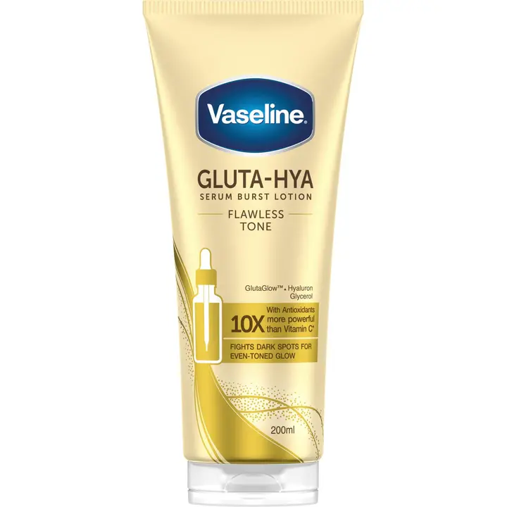 Vaseline Gluta-Hya Flawless Glow Serum Burst Lotion  200 ml