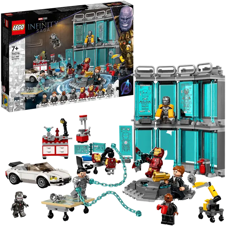 LEGO® Marvel Iron Manin asevarasto 76216