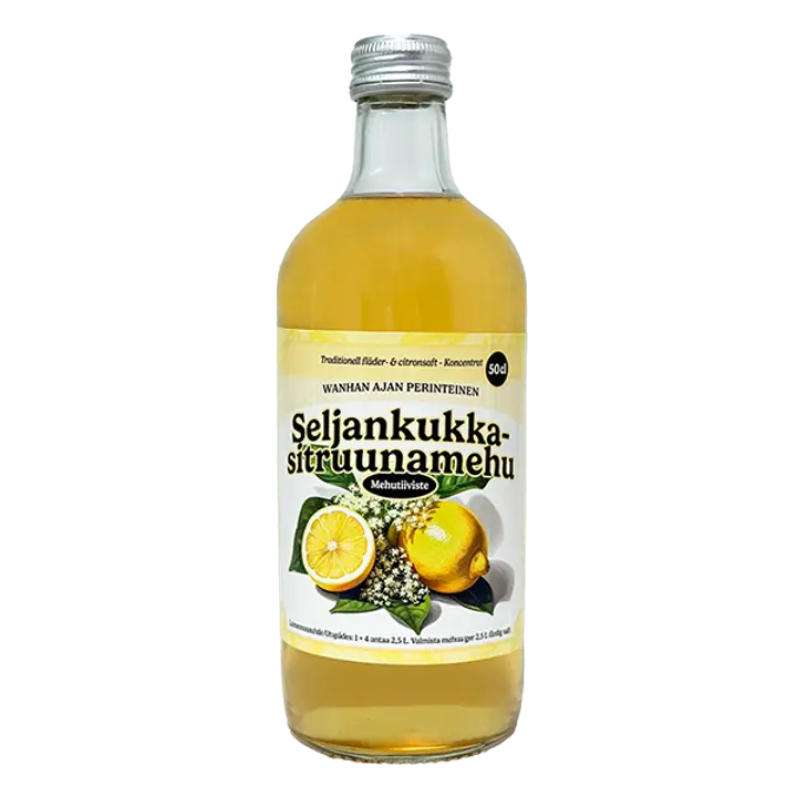 Vanhan Ajan Perinteinen Sitruuna & Seljankukka mehutiiviste 0,5L