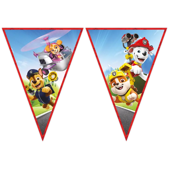 Decorata Party Paw Patrol  FSC Triangle Flag Banner