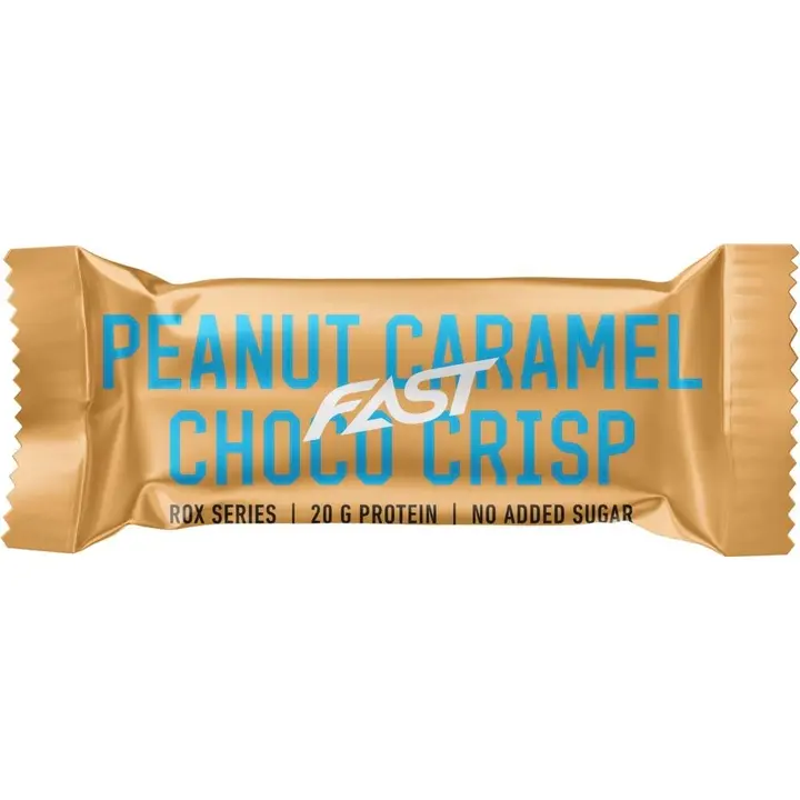 FAST ROX 55 g pähkinä-toffee crisp kerroksellinen proteiinipatukka