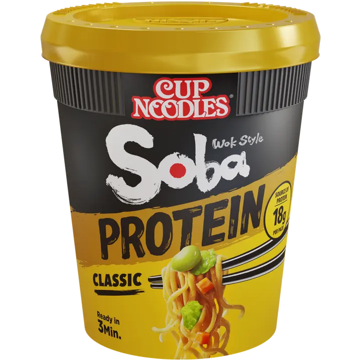 Nissin Soba Cup Protein Classic 92g, pikanuudeli