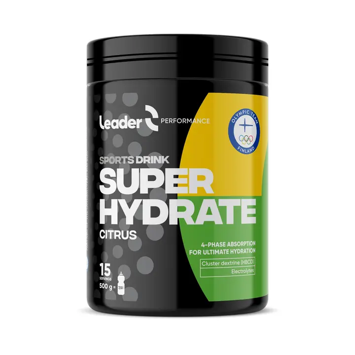 Leader Performance Super Hydrate Sport drink urheilujuomajauhe sitruksen makuinen 500 g