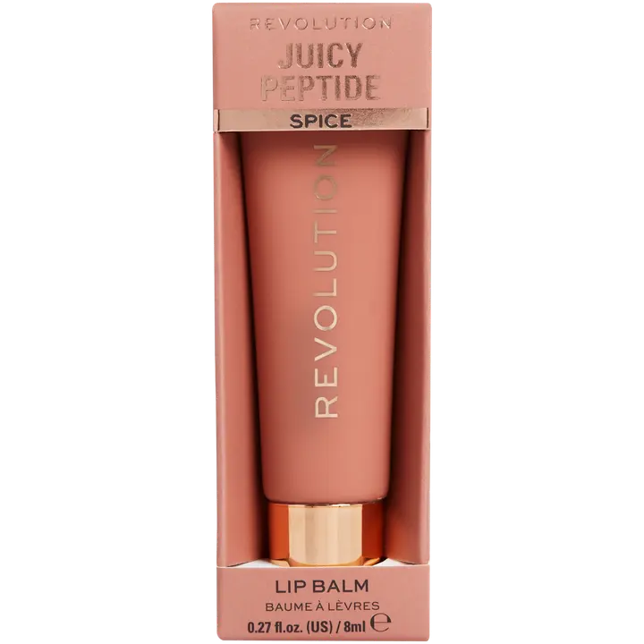 Makeup Revolution juicy peptide sävyhuulivoide nude spice
