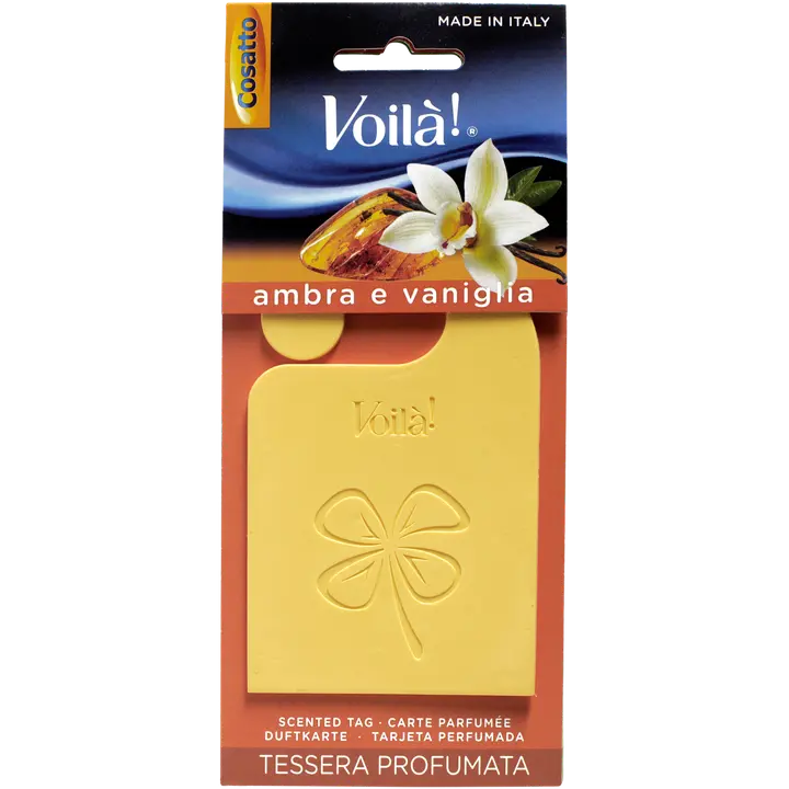 Cosatto Perfumed card, fragrance Amber and Vanilla
