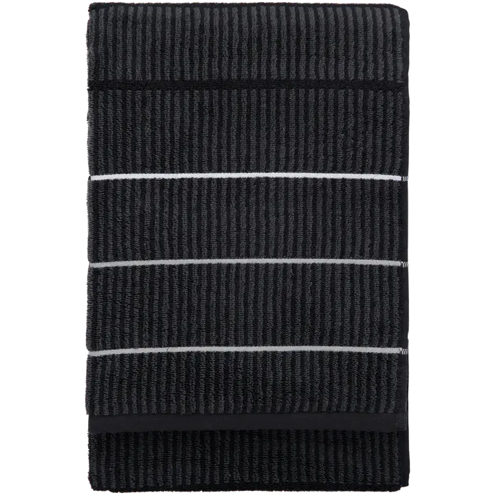 Finlayson kylpypyyhe Ruoko 90x180 musta-harmaa