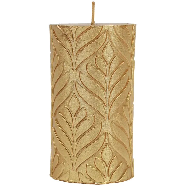 Kynttilä mehikasvi  6x10 cm, kulta