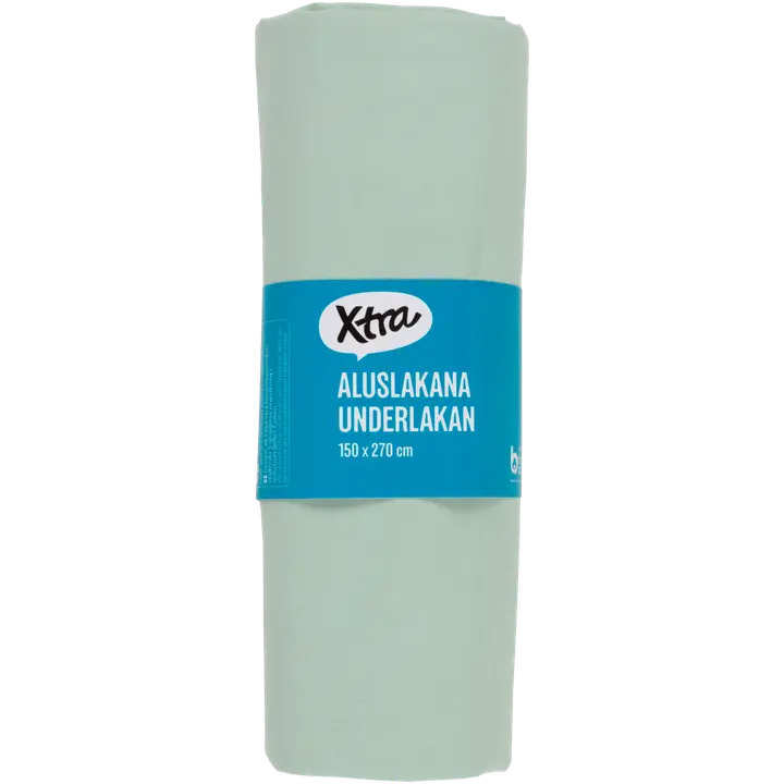 Xtra aluslakana Uni 150x270 cm, vaaleanvihreä