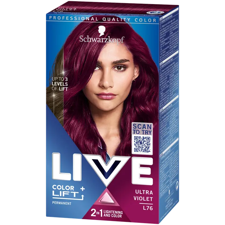 Schwarzkopf LIVE L76 Ultra Violet hiusväri