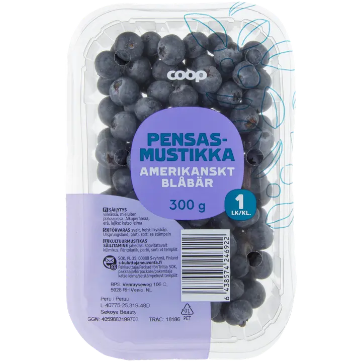 Coop pensasmustikka 300g