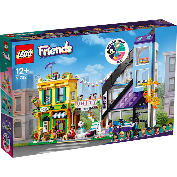 LEGO Friends 41732 - Kukkakauppa ja designkauppa
