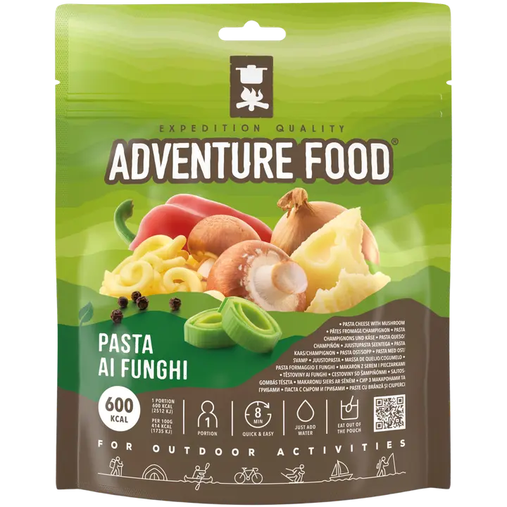 Adventure Food juustopasta, Pasta ai Funghi, 600 kcal