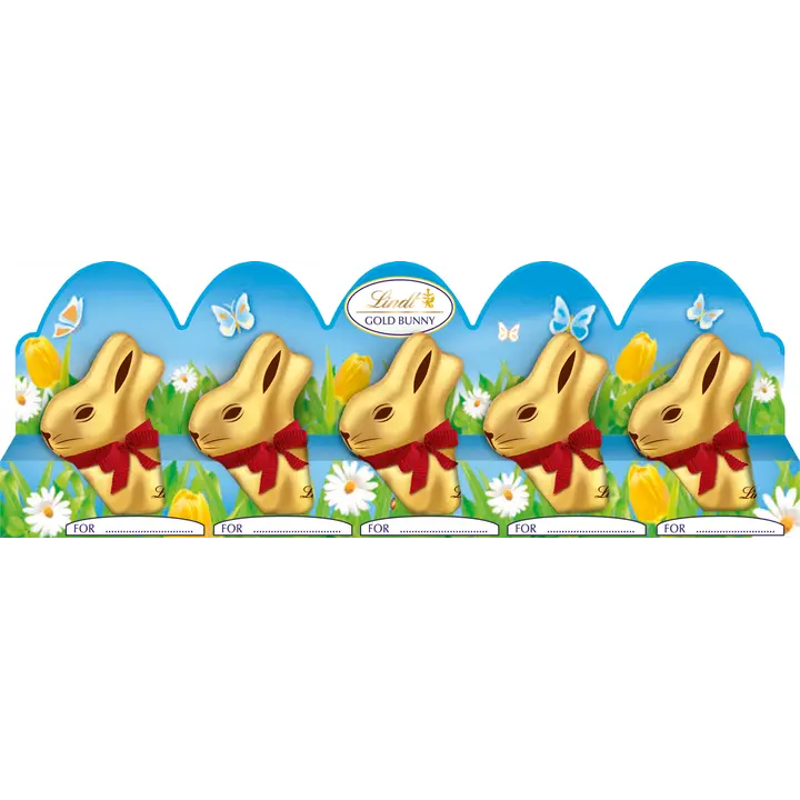 Lindt Gold Bunny Mini Maitosuklaakuvio 5x10g