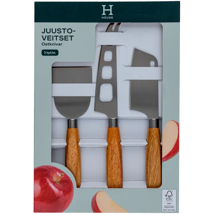 House juustoveitsisetti 3 osaa
