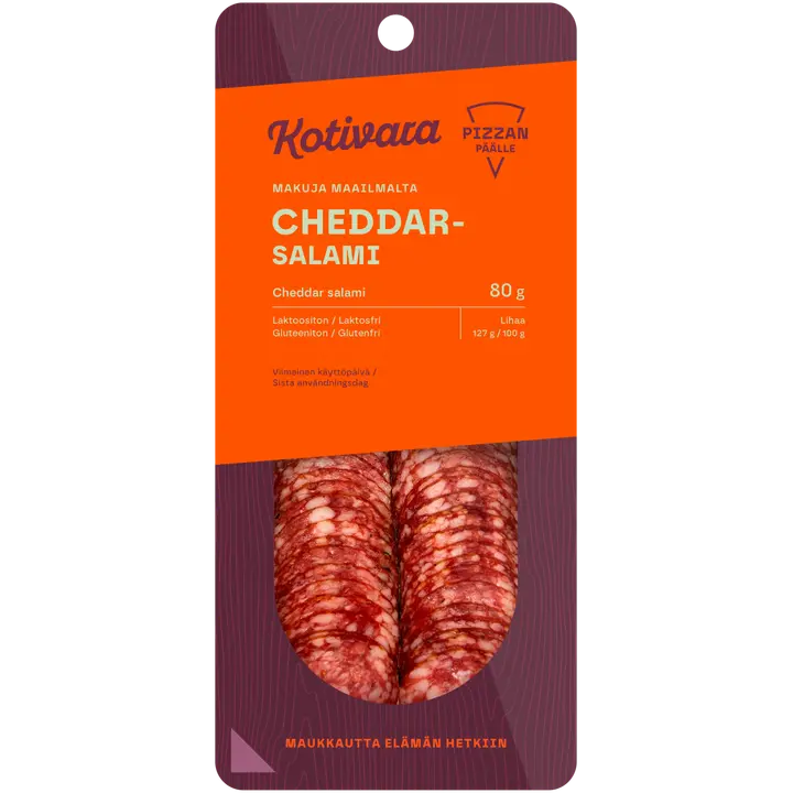 Kotivara Cheddar salami 80 g
