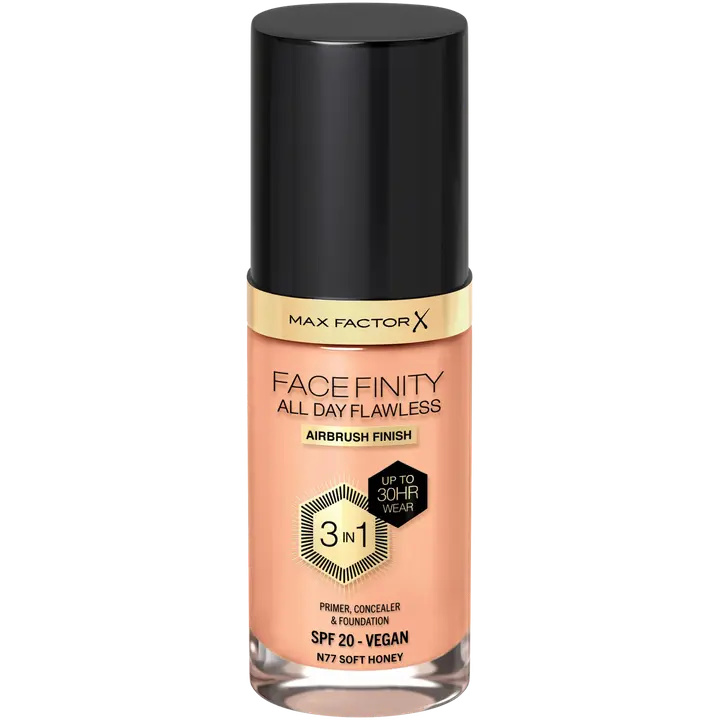 Max Factor Facefinity All Day Flawless Foundation 30 ml, 77 Soft Honey