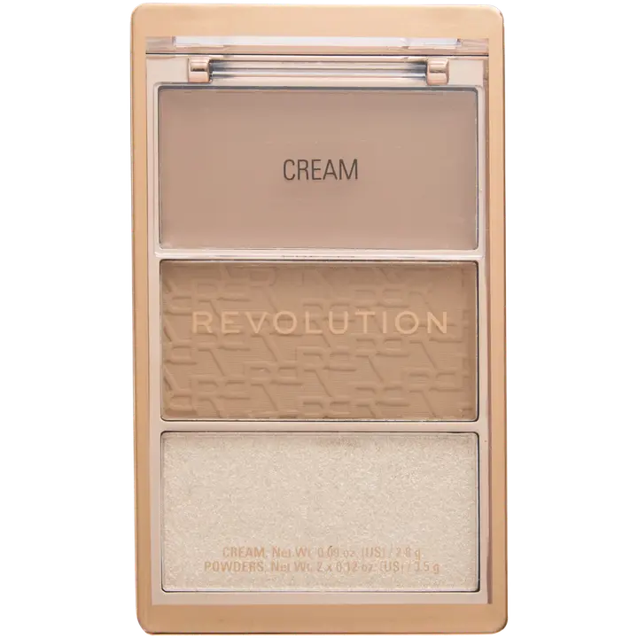 Revolution the bronze icon monikäyttösävypaletti 3 sävyä  divine fair