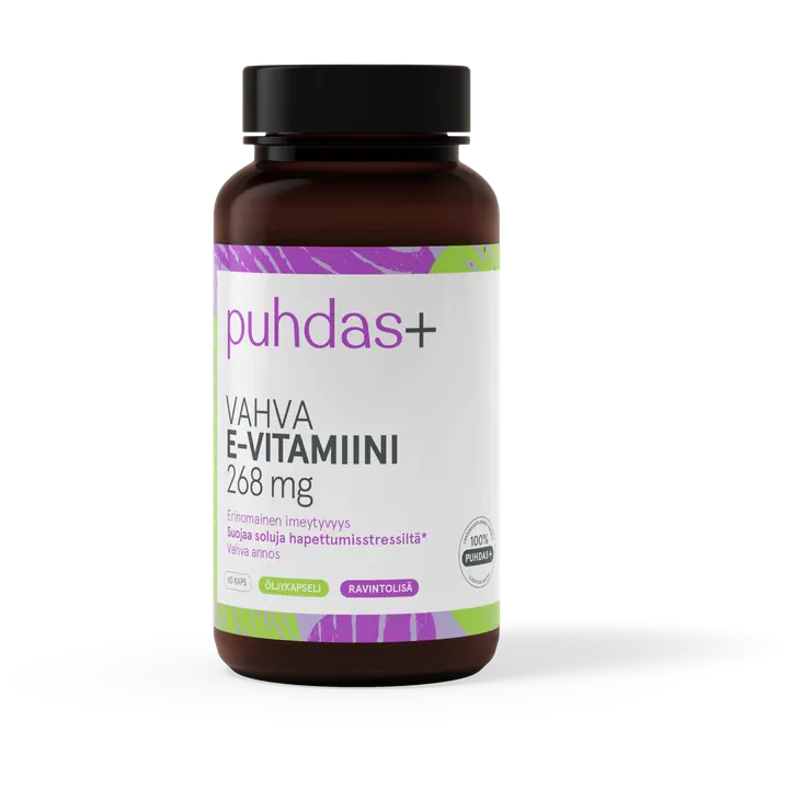 Puhdas+ Vahva E-vitamiini 268 mg 60kaps