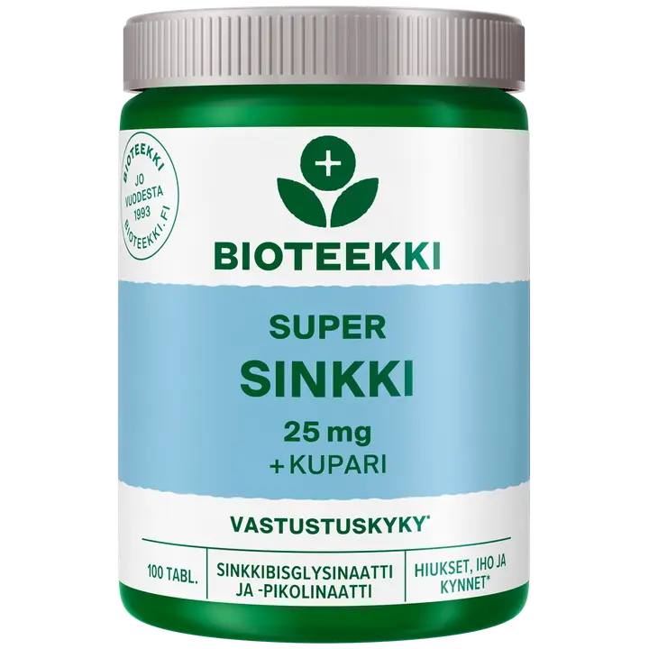 Bioteekki Super Sinkki ravintolisä 100 tabl.
