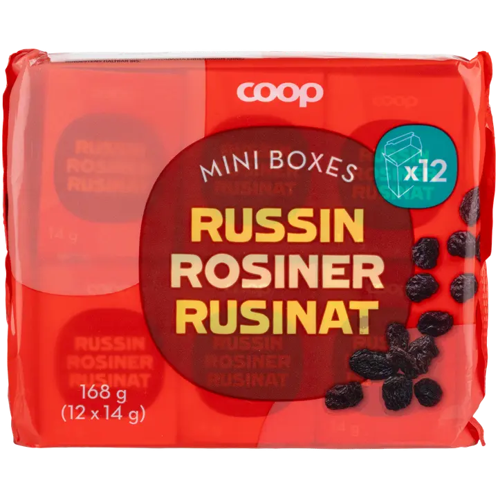 Coop rusinat 12 x 14 g (168 g)