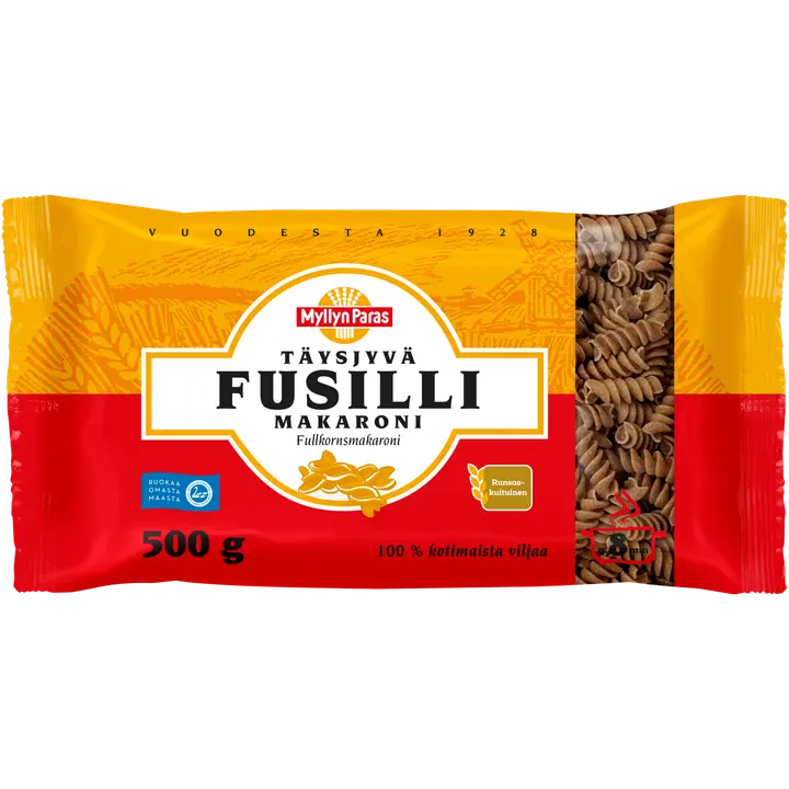 Myllyn Paras Täysjyvä Fusilli Makaroni 500 g