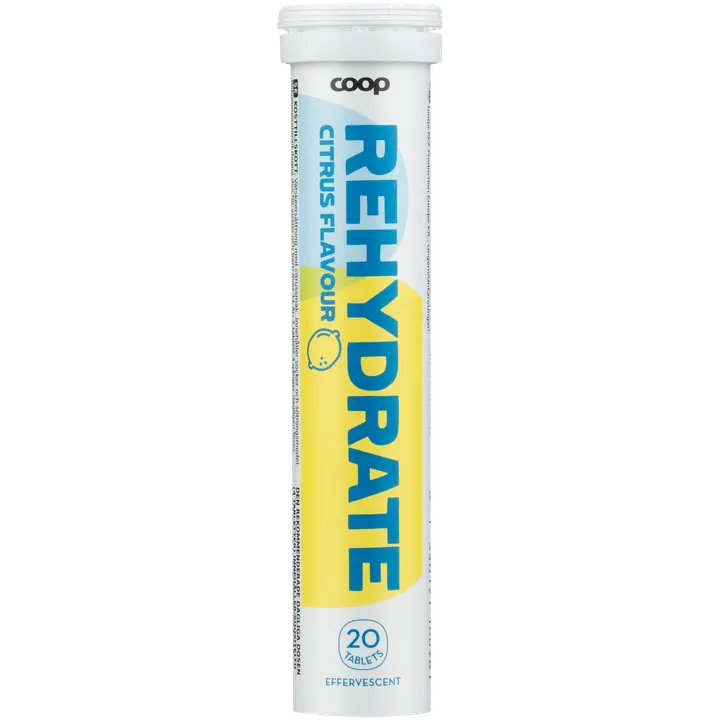 Coop nesteytysvalmiste poretabletti sitrus 20 kpl