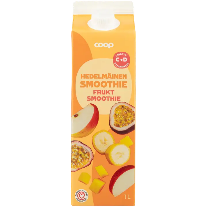 Coop hedelmäinen smoothie C+D 1l