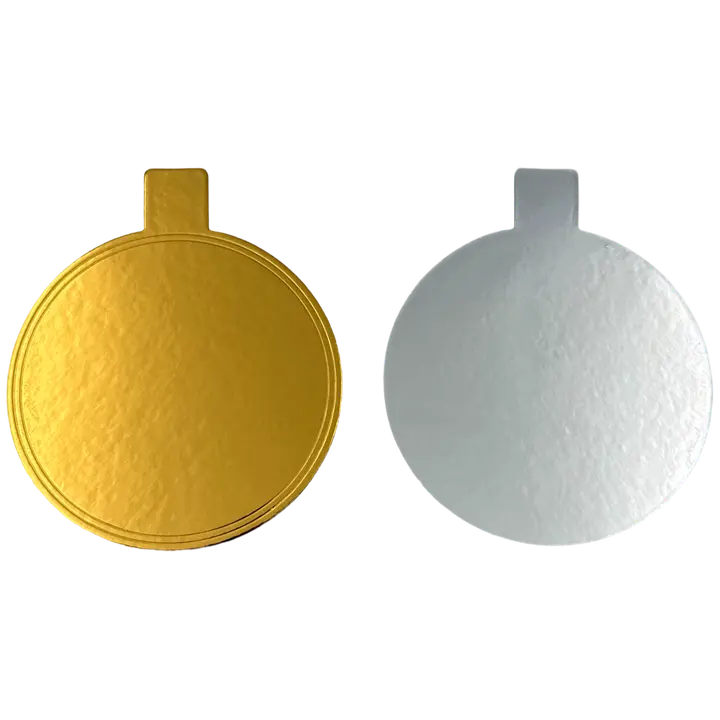 Spen leivosalusta 10kpl, 10cm ø kulta ja hopea