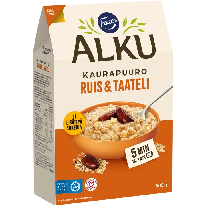 Fazer Alku Ruis & taateli kaurapuuro 500 g