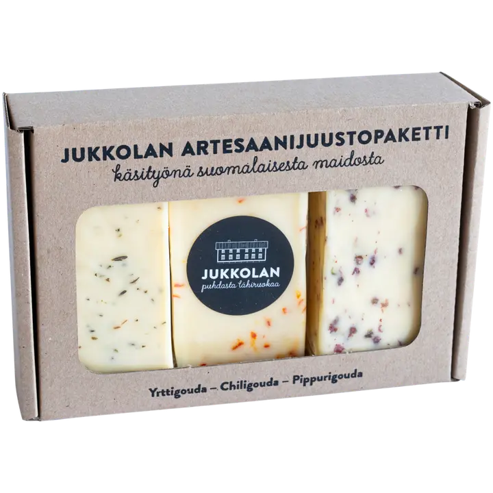Jukkolan artesaanijuustopaketti 450 g