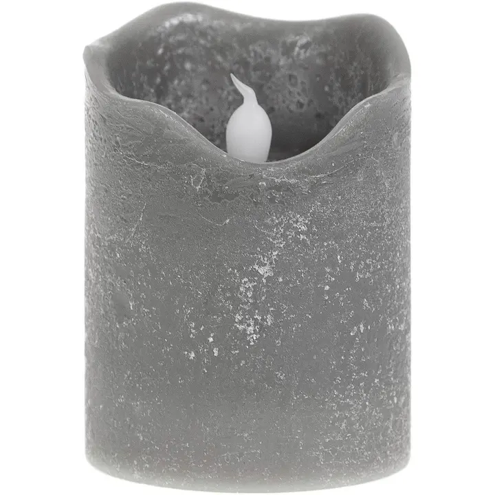 House led-vahakynttilä Dalton 10cm harmaa