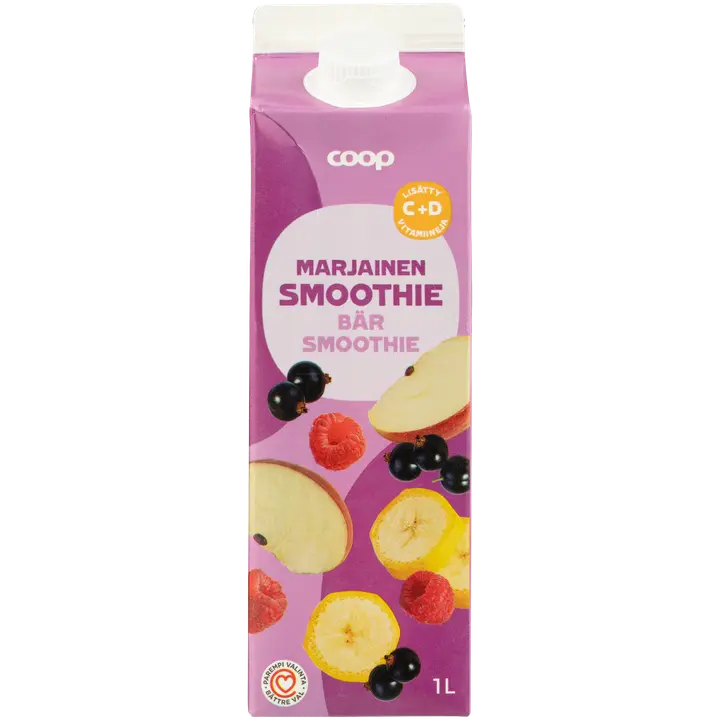 Coop marjainen smoothie C+D 1l