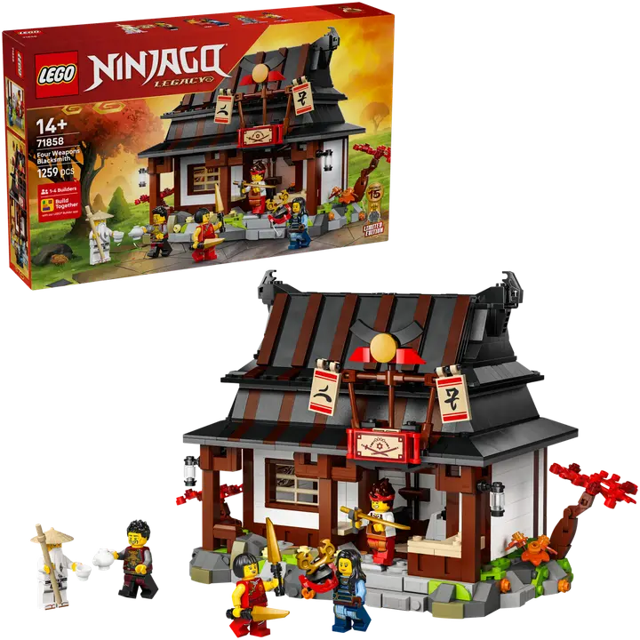 LEGO® Ninjago 71858 Neljä aseseppää – 15-vuotisjuhlamalli
