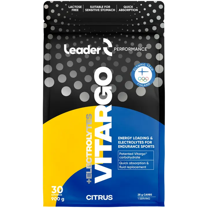 Leader Performance Vitargo Electrolytes elektrolyyttejä sisältävä hiilihydraattijauhe 900g