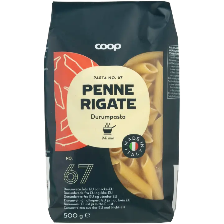 Coop Penne Rigate pasta 500 g