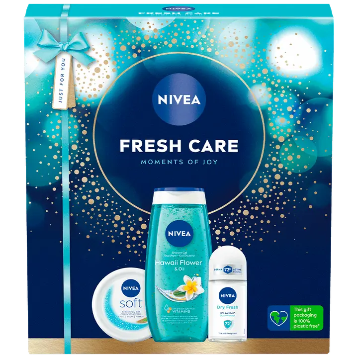 NIVEA Fresh Care lahjapakkaus 2025 sis. 3 tuotetta