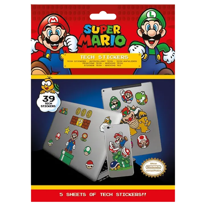 Super Mario (Mushroom Kingdom) tekniset tarrat