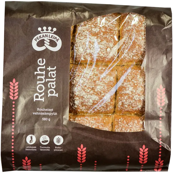Pekan Leipä Rouhepalat 9 pala paperipss. 580g