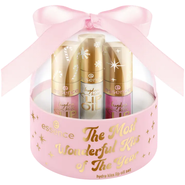 essence the most wonderful kiss of the year hydra kiss LIP OIL set 01 Wish for a Kiss 12 ml
