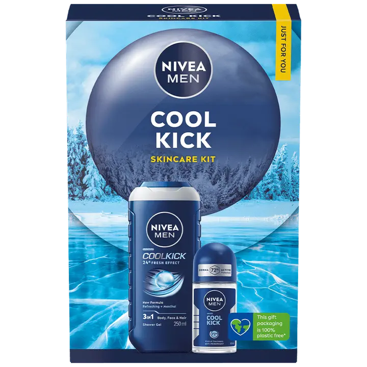 NIVEA MEN Cool Kick lahjapakkaus 2025 sis. 2 tuotetta