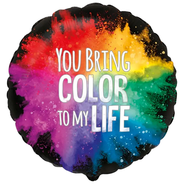 Väriä elämään foliopallo  5 kpl/pss